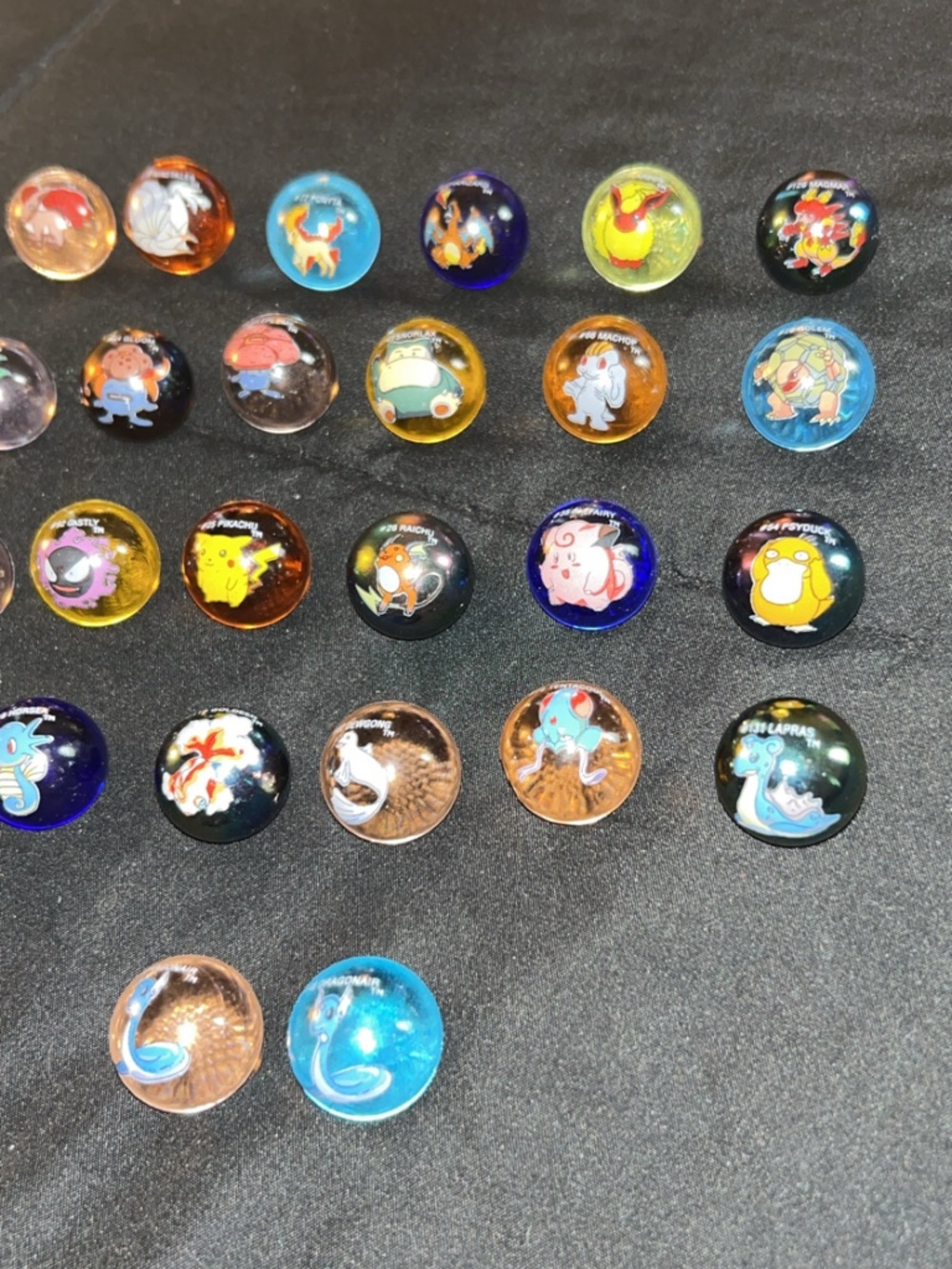 Lot of 26 Vintage Pokémon Marbles! - Picture 4 of 6
